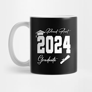 proud aunt graduate class of 2024 funny senior Mug